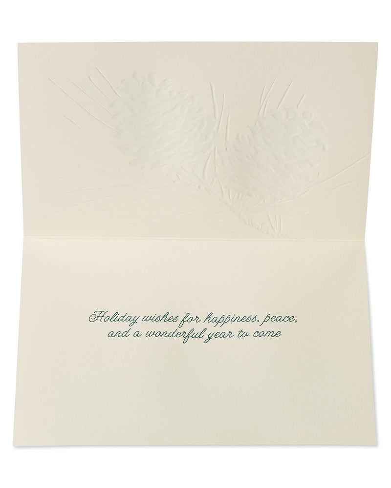 Papyrus Holiday Cards Boxed with Envelopes, Wonderful Year to Come, Pinecones (14-Count) - Image 2